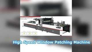 Fast & Precise Window Pasting On Cardboard | Automatic Window Patching Machine