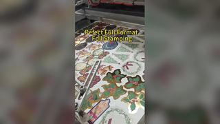 Hot Stamping for Christmas Hang Tag & Decorative Sticker | Holiday Paper Foil Stamping