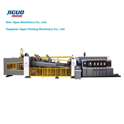 Buy Fully Automatic Corrugated Box Printing Folding Gluer Die Cutting Stripping Machine online manufacture