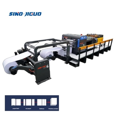 Buy Bottom Blade Fixed Used Roll Paper Sheet Cutter Machine White Max.Cutting Speed 300m/Min online manufacture
