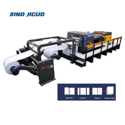 Buy 0.8MPa Pressure Requirement Used Roll Paper Sheeter Cutter Machine With 2 Rolls Cutting online manufacture