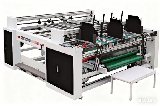 Buy Dual-panel Carton Folding And Gluing Machine For A-E Corrugated Board Packaging Box online manufacture