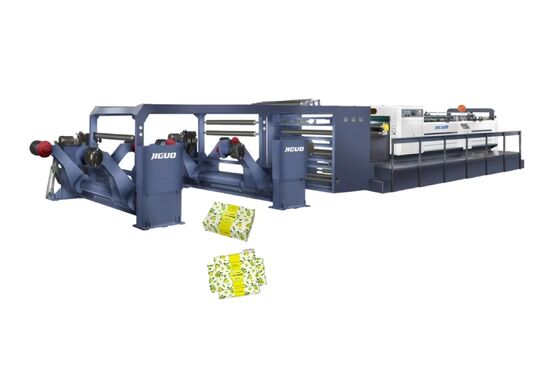 Buy JIGUO ZWC-1900-4 Paper Sheeter Cutter Machine，Reference weight of cutting paper：50-500g/m2，Max.Diameter of paper：1650mmMax，Max.Pieces of paper：1900mm(75〃)Max online manufacture