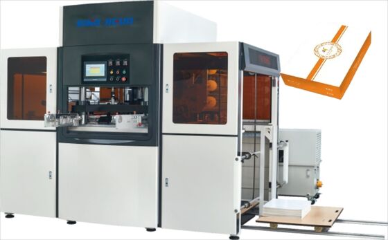 Buy JIGUO YH-1200G Automatic Servo Hot Stamping Mahcine,Suitable sheet thickness	：120-3000gsm，Number of stamping roller：Three rollers ，Stamping working speed：1100~1400 s/h online manufacture