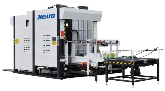 Buy 1450*1450mm Turner Carton Box Making Machine Stacking Pile Corrugated Box Machines online manufacture