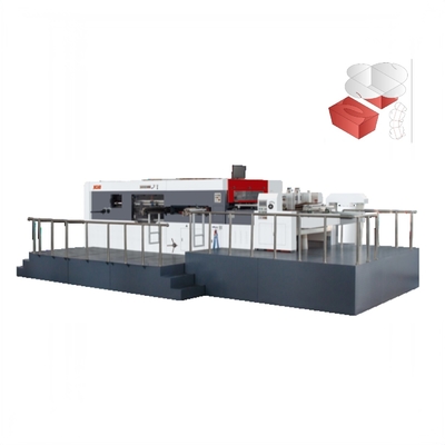 Carton Box Automatic Die Cutting Machine 1500X1105mm Lead Edge Feeding Creasing Machine