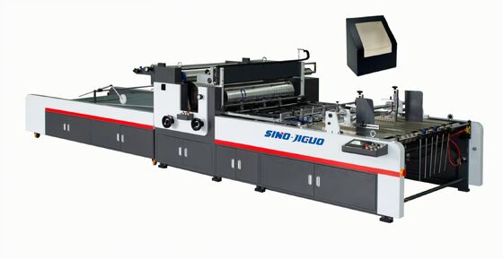 SINO JIGUO TC-1250A Automatic Window Patching Machine,Max. Working Speed:20000s/h (Depend on products size),Cardboard Paper Thickness:150-1500gsm,Film Sheet Thickness (mm):0.03-0.30