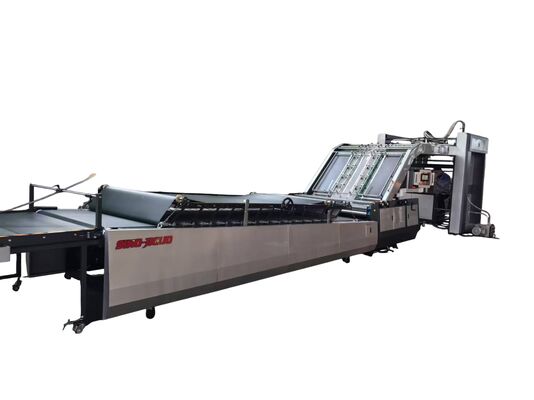 FMZ-1300 Middle Speed Automatic Flute Laminating Machine,Max laminating size:1300mm×1250mm,Min laminating size:400mm×400mm