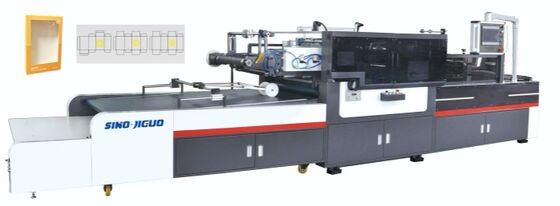 JIGUO High Speed Window Patching Machine Full Servo Flat Window Patching Machine For Paper Package Box