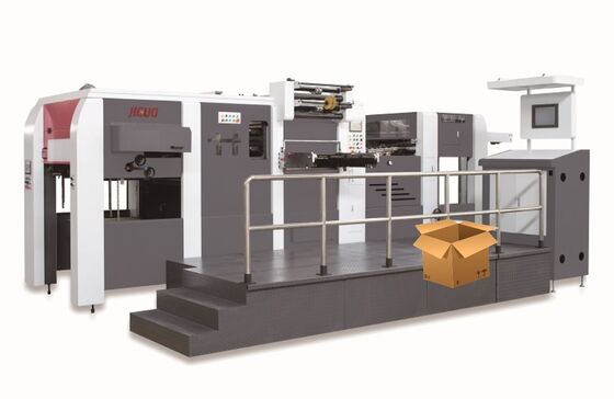 JIGUO TMY-1500H Automatic Die Cutting & Foil Stamping Machine,Max.Diecutting Speed:5000s/h,Max.Stamping Speed:4500s/h,NO.of Foil Rollers:Vertical: 3; Horizontal: 2.
