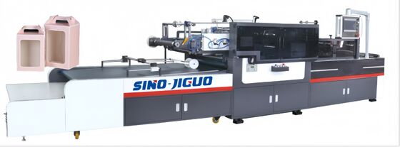JIGUO TC-1100Q Automatic Servo Window Patching Mahcine,Film Sheet Thickness (mm)	: 0.03-0.3mm,V Cutting Max. Working Speed:15000+ s/h (Corner cutting&creasing jobs),Cardboard Paper Thickness:120-1500g